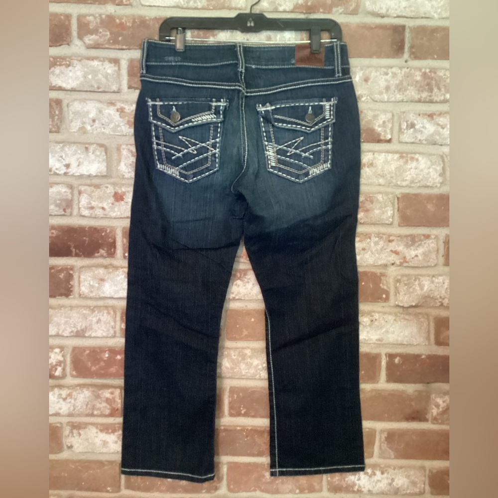 BKE Blue Culture Cropped Jeans Size 30 - Picture 2 of 5